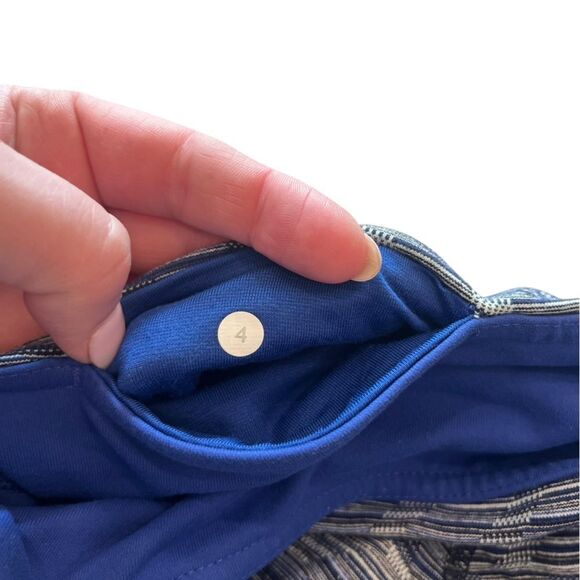 Lululemon Wunder Under Space Dye Twist Sapphire Blue Multi Size 4 - Picture 5 of 5